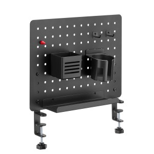 BIKETEC STALOWY ORGANIZER STAŁY NA ZACISK NA BIURKO WARSZTATOWE 420x154x486mm KOLOR CZARNY