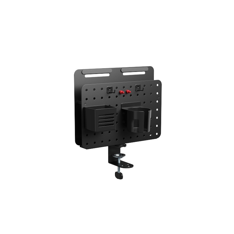 BIKETEC MONTOWANA NA BIURKO OBROTOWA TABLICA Z PIONOWYM ORGANIZEREM STAL MALOWANA PROSZKOWO KOLOR CZARNY