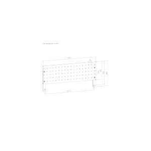 BIKETEC TABLICA PERFORWANA DO STOŁÓW WARSZTATOWYCH WYM 569 X 10 X 248mm