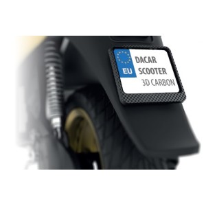 BIKETEC RAMKA POD TABLICĘ REJESTRACYJNĄ SKUTER/SCOOTER KOLOR 3D KARBON (48792)