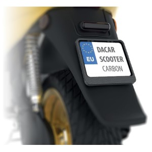 BIKETEC RAMKA POD TABLICĘ REJESTRACYJNĄ SKUTER/SCOOTER KOLOR KARBON (48716)