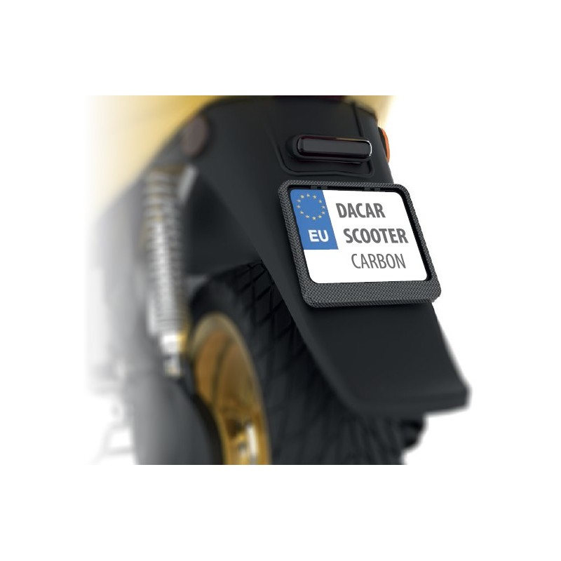 BIKETEC RAMKA POD TABLICĘ REJESTRACYJNĄ SKUTER/SCOOTER KOLOR KARBON (48716)