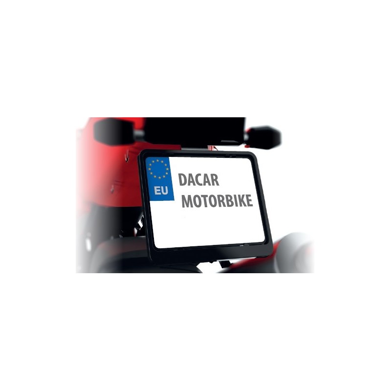 BIKETEC RAMKA POD TABLICĘ REJESTRACYJNĄ MOTOCYKL/MOTORBIKE KOLOR CZARNY (48723)