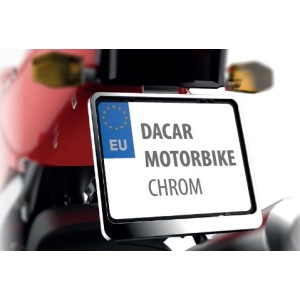 BIKETEC RAMKA POD TABLICĘ REJESTRACYJNĄ MOTOCYKL/MOTORBIKE KOLOR CHROM (48730)