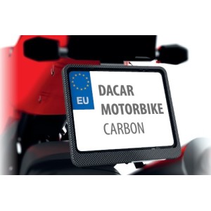 BIKETEC RAMKA POD TABLICĘ REJESTRACYJNĄ MOTOCYKL/MOTORBIKE KOLOR KARBON (48747)