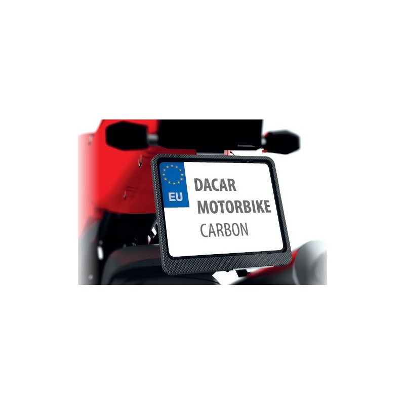 BIKETEC RAMKA POD TABLICĘ REJESTRACYJNĄ MOTOCYKL/MOTORBIKE KOLOR KARBON (48747)