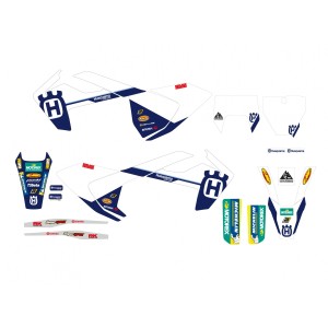 BLACKBIRD KOMPLET NAKLEJEK (OKLEIN) HUSQVARNA FC/TC \'16-\'18, TE/FE \'17-\'19 REPLICA FACTORY HUSQVARNA