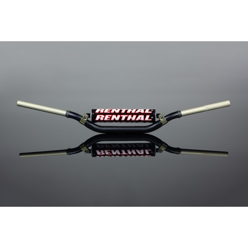 renthal kierownica 1,1/8 cala (28,6mm) mx twinwall 995 handlebar black ktm factory eli tomac kolor czarny z gąbką