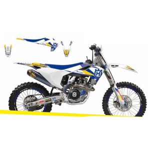 BLACKBIRD WYPRZEDAŻ KOMPLET NAKLEJEK (OKLEIN) HUSQVARNA TE/TC \'00 DREAM 3 KOLOR NIEBIESKI ŻÓŁTY BIAŁY