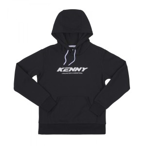 KENNY RACING BLUZA Z KAPTUREM DAMSKA CORE BLACK KOLOR CZARNY ROZMIAR S