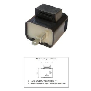 DZE PRZERYWACZ KIERUNKOWSKAZÓW UNIWERSALNY (12V 2+2 10W)