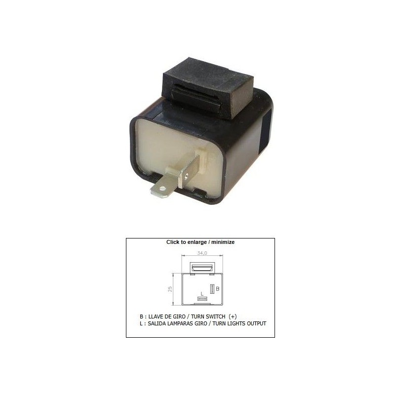 DZE PRZERYWACZ KIERUNKOWSKAZÓW UNIWERSALNY (12V 2+2 10W)