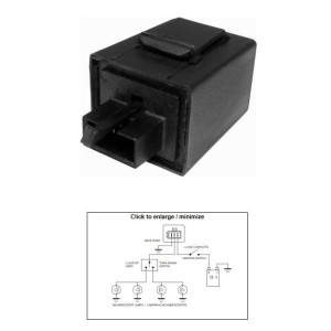 DZE PRZERYWACZ KIERUNKOWSKAZÓW YAMAHA XJ 600 \'92-\'96; YZF 750 \'94; TDM 850 \'92-\'93; FZR 1000 \'91-\'93; GTS 1000 \'93-\'94 