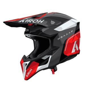 AIROH CROSS / ENDURO / ATV / QUAD WRAAAP CONQUER KOLOR CZARNY/CZERWONY/BIAŁY ROZMIAR M