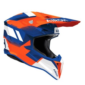 AIROH CROSS / ENDURO / ATV / QUAD WRAAAP VISION POMARAŃCZOWY/NIEBIESKI/BIAŁY ROZMIAR S