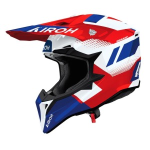 AIROH CROSS / ENDURO / ATV / QUAD WRAAAP VISION KOLOR CZERWONY/NIEBIESKI/BIAŁY ROZMIAR M
