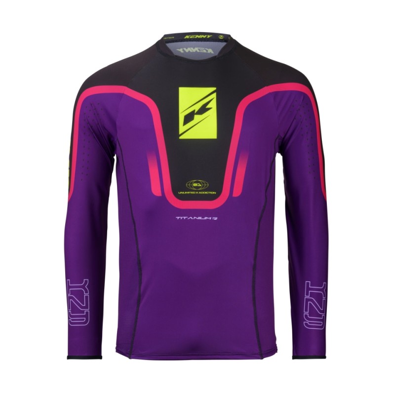 KENNY RACING KOSZULKA CROSS/ENDURO TITANIUM PURPLE KOLOR FIOLETOWY ROZMIAR XL