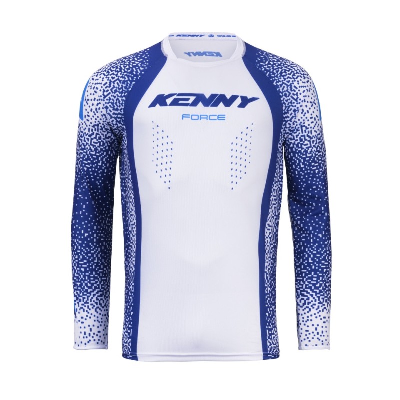 KENNY RACING KOSZULKA CROSS/ENDURO FORCE PIXEL NAVY WHITE KOLOR NIEBIESKI/BIAŁY ROZMIAR S