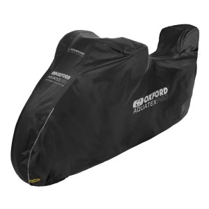 OXFORD 12/2025 AQUATEX PRO POKROWIEC WODOODPORNY NA MOTOCYKL Z MIEJSCEM NA KUFER CENTRALNY KOLOR CZARNY ROZMIAR L