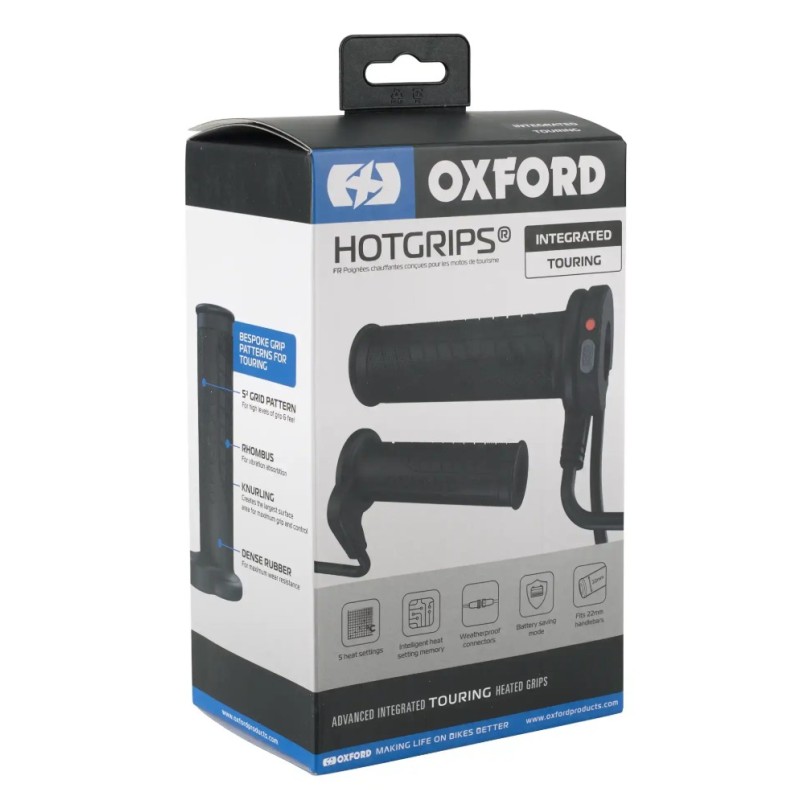 OXFORD 12/2025 MANETKI PODGRZEWANE DO MOTOCYKLA ADVANCED TOURING Z PRZEŁĄCZNIKIEM PRZY MANETCE (EL)