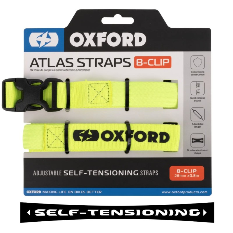 OXFORD 12/2025 PASY TRANSPORTOWE ATLAS B-CLIP 26MM X 0,8 M KOLOR ŻÓŁTY FLUO
