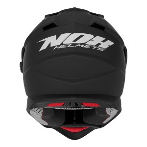 NOX KASK OFFROAD / TRAIL DUOSPORT (DUAL) N312 SOLID Z SZYBKĄ I BLENDĄ KOLOR CZARNY MAT ROZMIAR XS