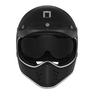NOX PREMIUM KASK INTEGRALNY (FULL FACE) SEVENTY II SOLID KOLOR CZARNY MAT ROZMIAR XS
