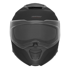 NOX KASK SZCZĘKOWY (FLIP-UP) Z BLENDĄ N967 CONQUER KOLOR CZARNY MAT/SREBRNY ROZMIAR L