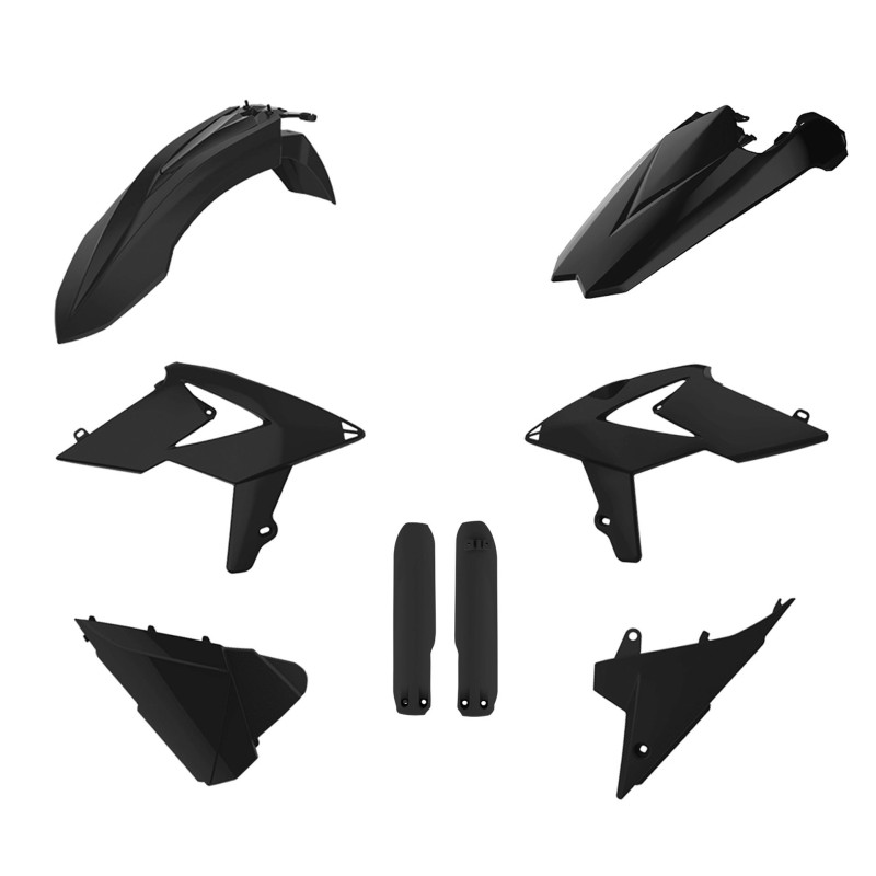 POLISPORT KOMPLET PLASTIKÓW (FULL KIT) BETA 2T/4T \'18-\'19 W ZESTAWIE OSŁONY AMORTYZATORÓW (8398700003) KOLOR CZARNY