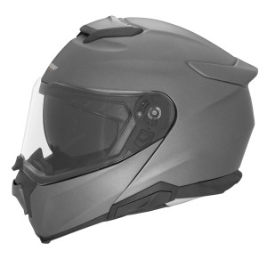 NOX KASK SZCZĘKOWY (FLIP-UP) Z BLENDĄ N967 SOLID KOLOR TYTANOWY MAT ROZMIAR S