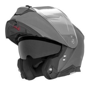 NOX KASK SZCZĘKOWY (FLIP-UP) Z BLENDĄ N967 SOLID KOLOR TYTANOWY MAT ROZMIAR S