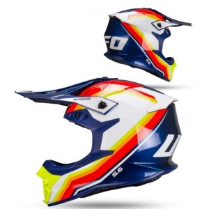 UFO 2026/01 KASK INTREPID CROSS KOLOR ŻÓŁTY/NIEBIESKI FLUO ROZMIAR XS ( ECE 22R06 ) - KOLEKCJA 2026