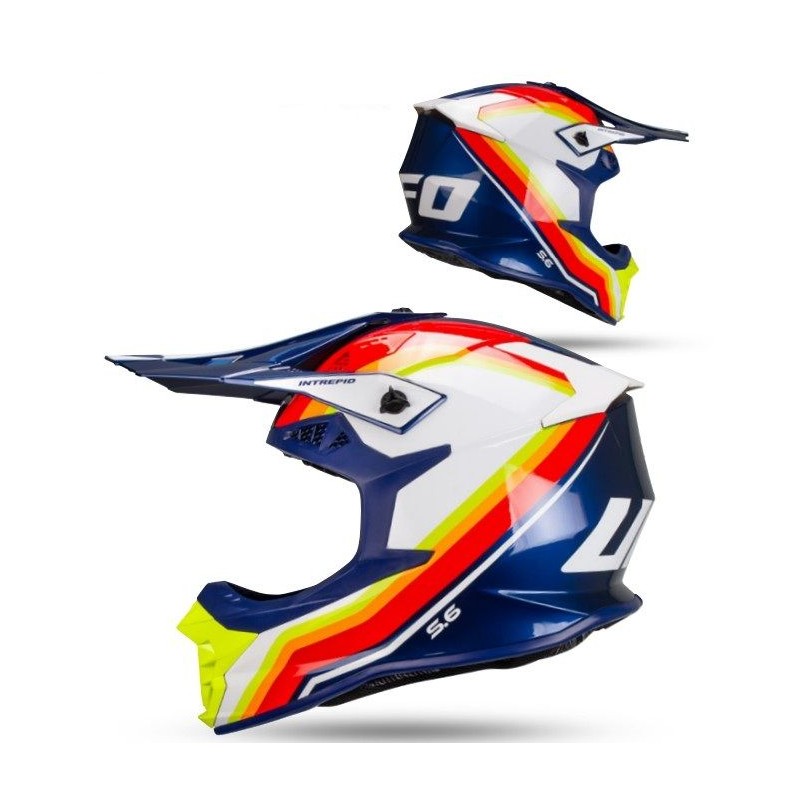 UFO 2026/01 KASK INTREPID CROSS KOLOR ŻÓŁTY/NIEBIESKI FLUO ROZMIAR XS ( ECE 22R06 ) - KOLEKCJA 2026