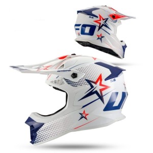 UFO 2026/01 KASK INTREPID CROSS KOLOR BIAŁY/CZERWONY ROZMIAR M ( ECE 22R06 ) - KOLEKCJA 2026