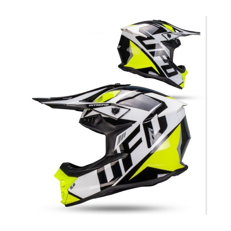 UFO 2026/01 KASK INTREPID CROSS KOLOR BIAŁY/CZARNY ROZMIAR L ( ECE 22R06 ) - KOLEKCJA 2026