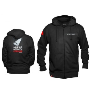 UFO 2026/01 BLUZA Z KAPTUREM KOLOR CZARNY ROZMIAR XL 100% BAWEŁNY - KOLEKCJA 2026