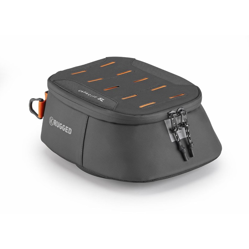 KAPPA 2026/01 TORBA NA ZBIORNIK / BAK (TANKBAG) DO MOCOWANIA TANKLOCK 5L KOLOR CZARNY (24,5X20,5X10CM) (K\' RUGGED) - MOŻLIWOŚĆ 