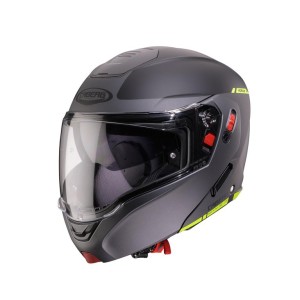 CABERG KASK SZCZĘKOWY FLIP-UP MODEL HORUS X RAY CZARNY MAT/SZARY/ŻÓŁTY FLUO ROZMIAR M
