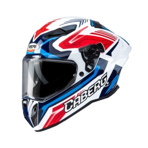 CABERG KASK INTEGRALNY Z BLENDĄ MODEL DRIFT EVO II JARAMA KOLOR BIAŁY/CZERWONY/NIEBIESKI ROZMIAR XS (PINLOCK W ZESTAWIE)