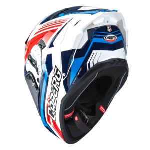 CABERG KASK INTEGRALNY Z BLENDĄ MODEL DRIFT EVO II JARAMA KOLOR BIAŁY/CZERWONY/NIEBIESKI ROZMIAR XS (PINLOCK W ZESTAWIE)