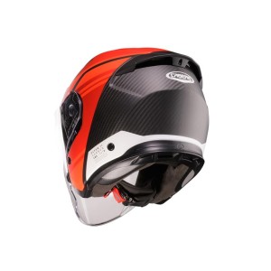 CABERG KASK OTWARTY JET OTWARTY FLYON II CARBON ADDICT CZARNY MAT/CZERWONY ROZMIAR M