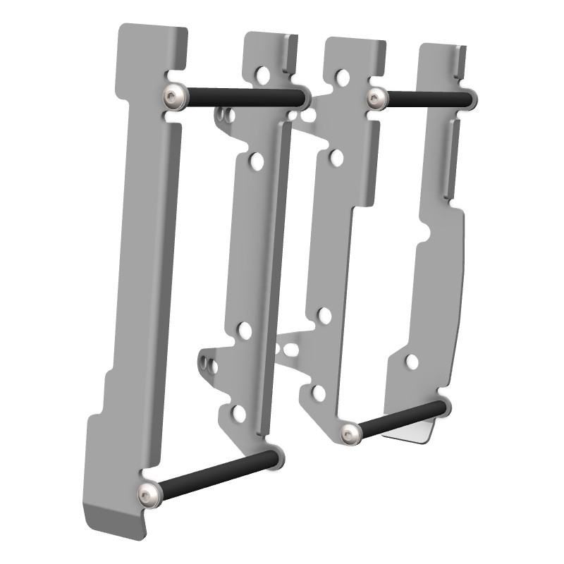 CROSSPRO NOWOŚĆ OSŁONY CHŁODNICY ALUMINIOWE MODEL LIGHT ICE (DO MOTOCYKLA BEZ WENTYLATORA) SHERCO SE/SEF 150/300 \'25- KOLOR SRE