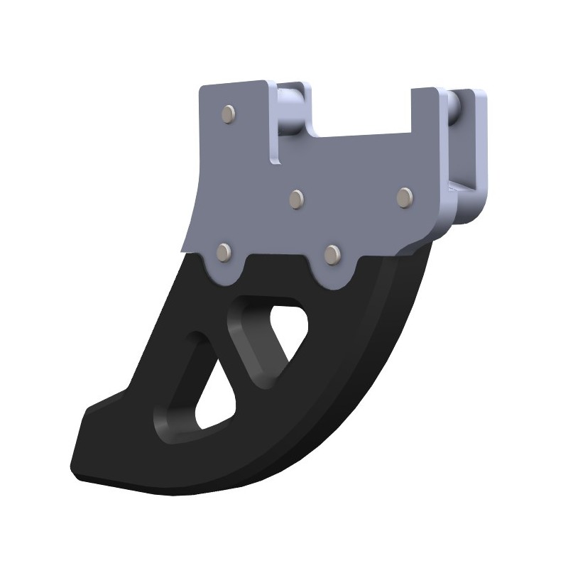 CROSSPRO NOWOŚĆ OSŁONA TARCZY HAMULCOWEJ TYŁ Z TWORZYWA DTC I ALUMINIUM PASUJE DO: HUSQVARNA TE/FE 150/501 \'22-\'24, GASGAS MC/