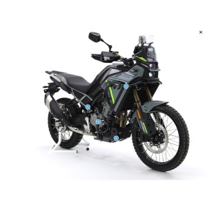 CROSSPRO NOWOŚĆ GMOLE ALUMINIOWE GÓRNE OSŁONY SILNIKA I CHŁODNIC CF MOTO MT 450 \'24- KOLOR CZARNY MAT