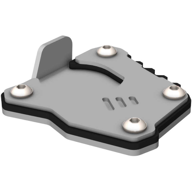 CROSSPRO NOWOŚĆ POSZERZENIE STOPKI BOCZNEJ BMW F 750 GS \'16-\'20, F 850 GS \'16-\'22 KOLOR SREBRNY/CZARNY