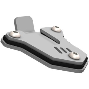 CROSSPRO NOWOŚĆ POSZERZENIE STOPKI BOCZNEJ HONDA CB 500X \'19-\'23, NX 500 \'24- KOLOR SREBRNY/CZARNY