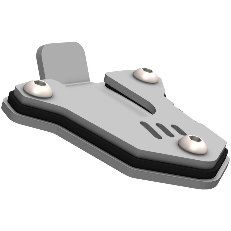 CROSSPRO NOWOŚĆ POSZERZENIE STOPKI BOCZNEJ HONDA CB 500X \'19-\'23, NX 500 \'24- KOLOR SREBRNY/CZARNY