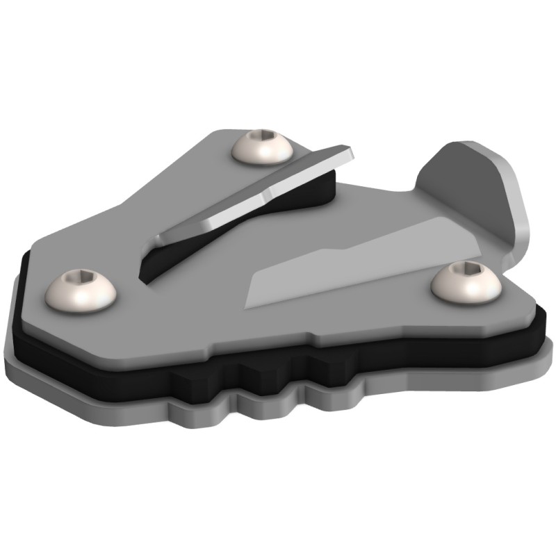 CROSSPRO NOWOŚĆ POSZERZENIE STOPKI BOCZNEJ CF MOTO MT 450 \'24 KOLOR SREBRNY/CZARNY