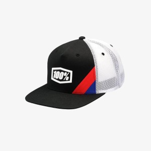 100 PROCENT CZAPKA Z DASZKIEM CORNERSTONE X-FIT TRUCKER CAP BLACK KOLOR CZARNY