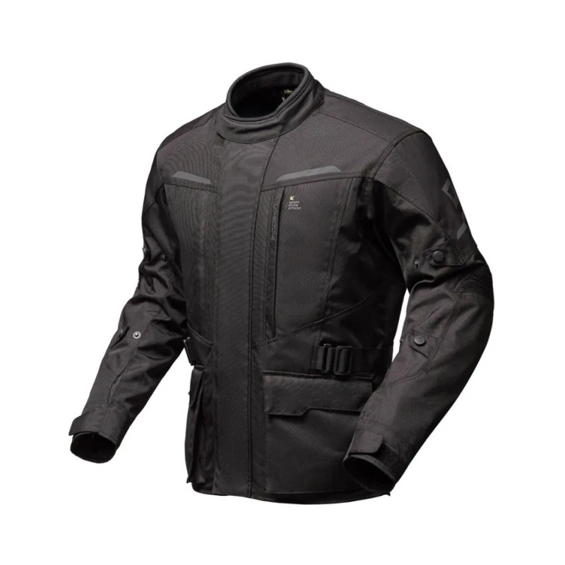 MODEKA KURTKA TEKSTYLNA DŁUGA TAREX II KOLOR KOLOR CZARNY/NEONOWYY ROZMIAR XL